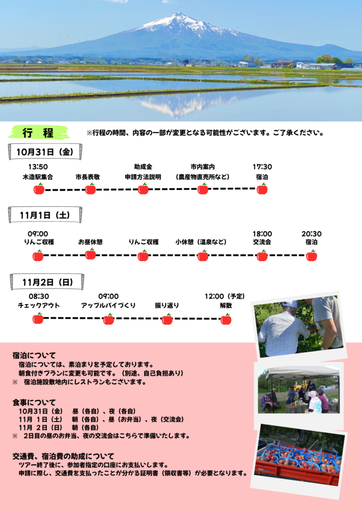 リンゴ収穫チラシ（裏）